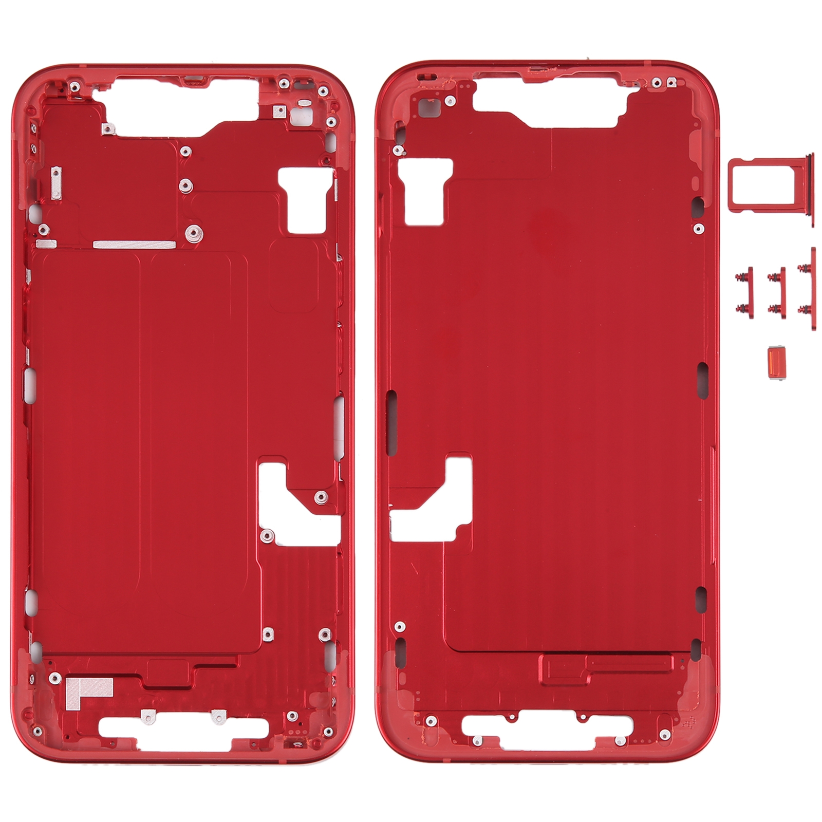 Korpus Obudowa Przyciski Middle Frame Do Apple iPhone 14 Plus Red Czerwony