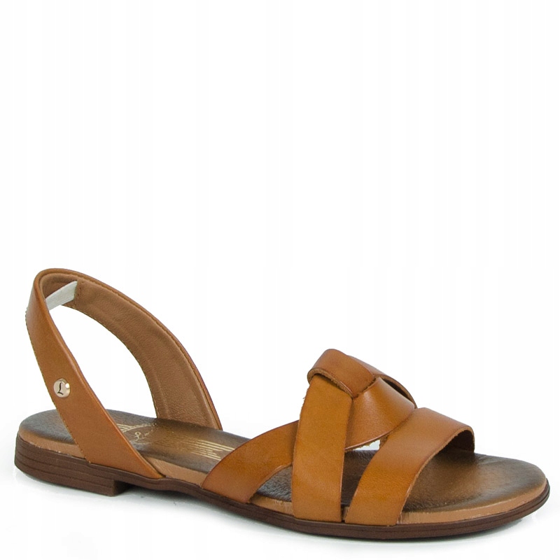 Lemar 40185 Ploché Kožené Sandály Lico Hnědé 38