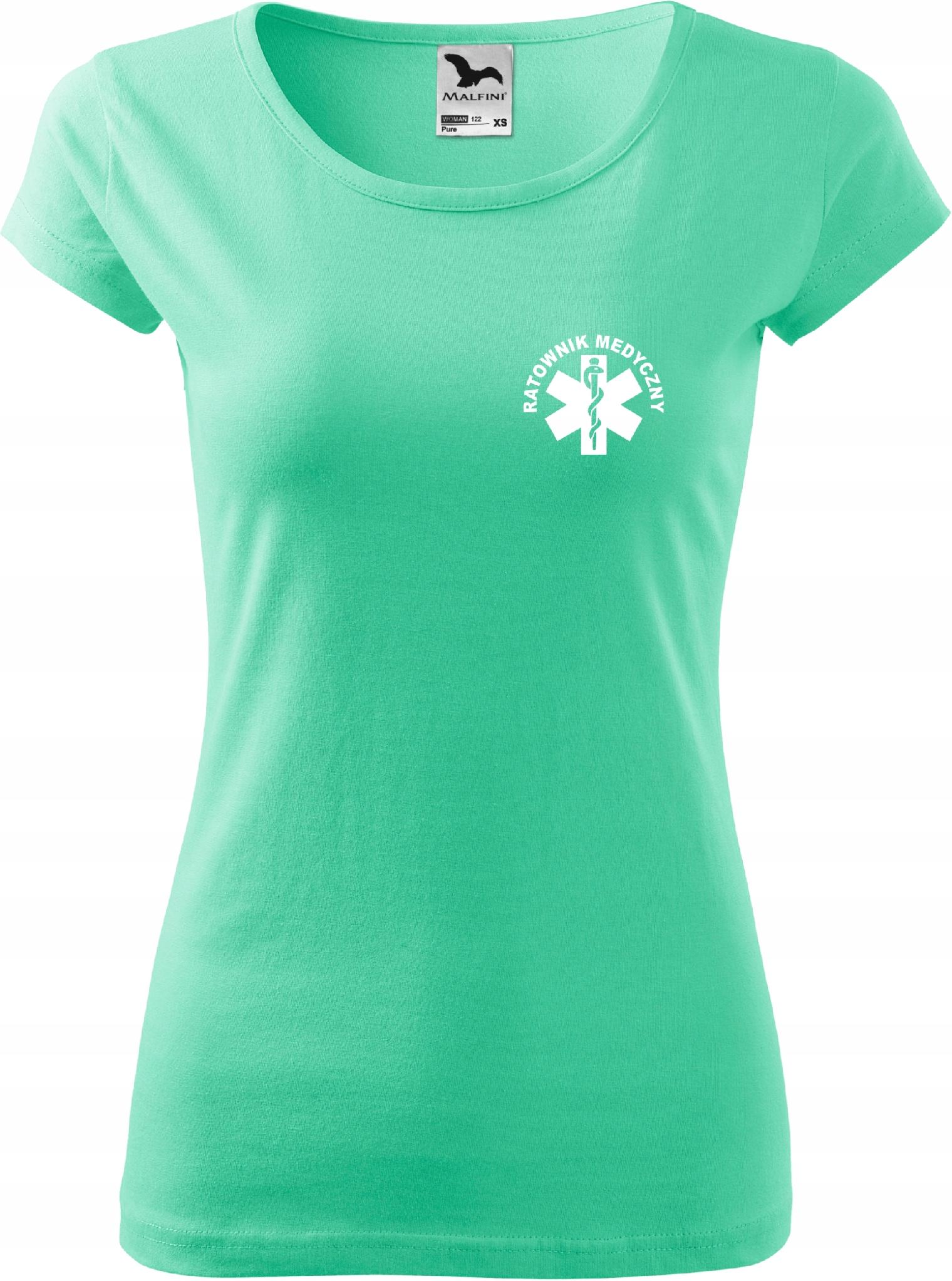 

Damska koszulka nadruk Pure Ratownik Medyczny L