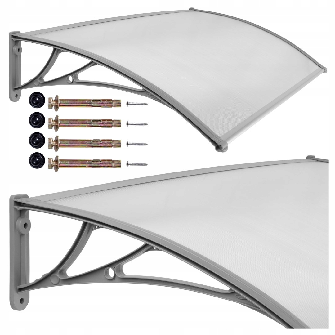 Plastová stříška Eko 80x150 cm šedá