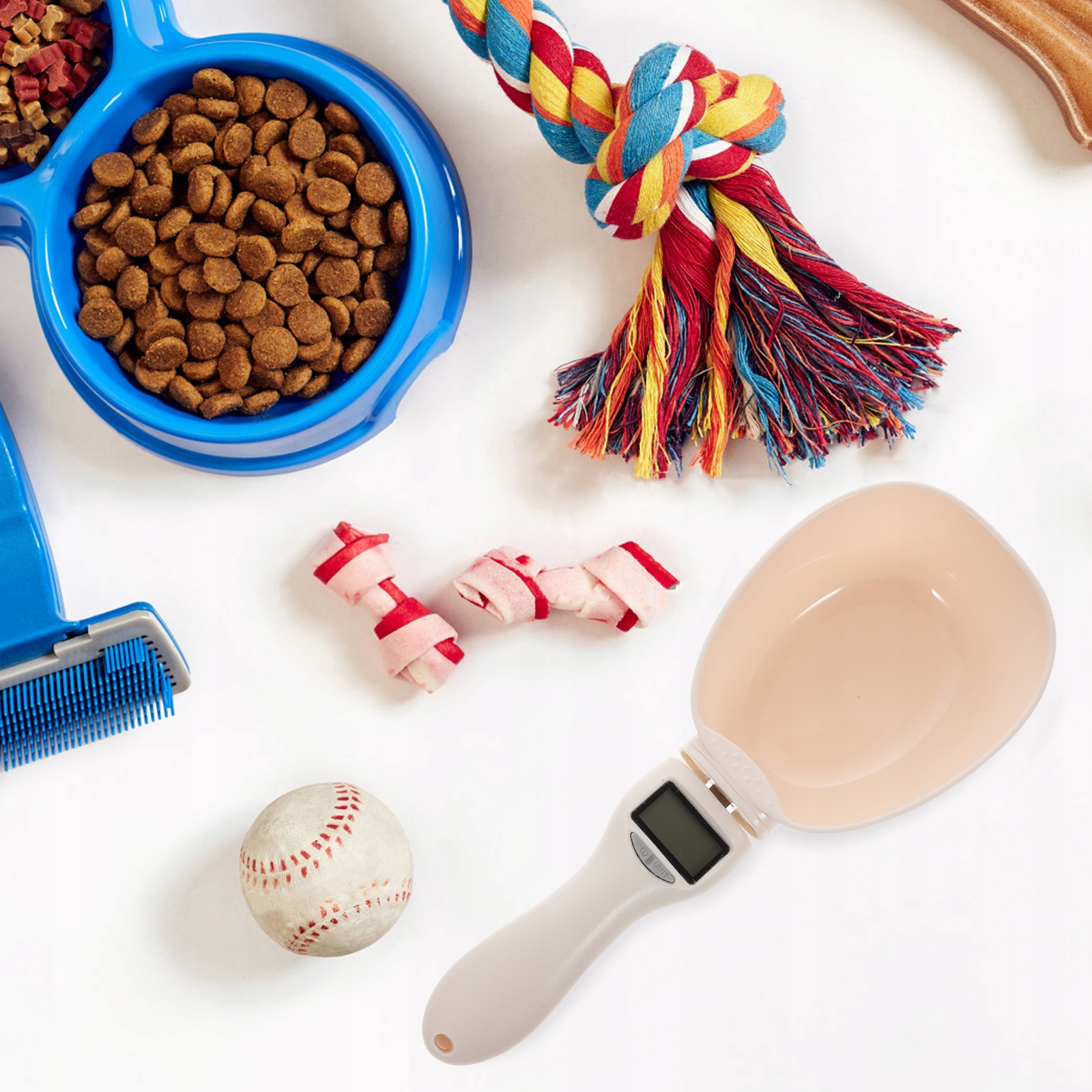 Ga-Cat Food Spoon Scale Measuring Kolor biały