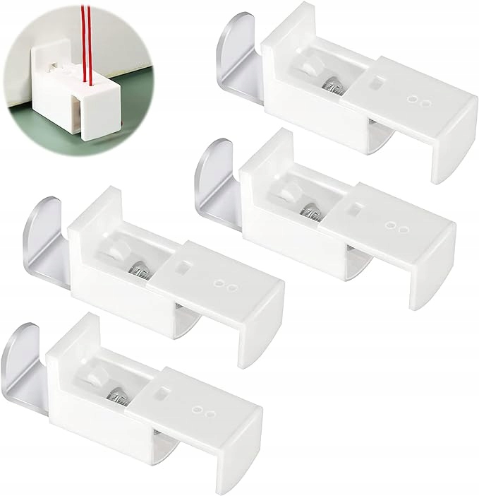 UCHWYT ŻYŁKI SZNURKA DO PLIS ROLET PLISOWANYCH BEZINWAZYJNY 4 sztuki