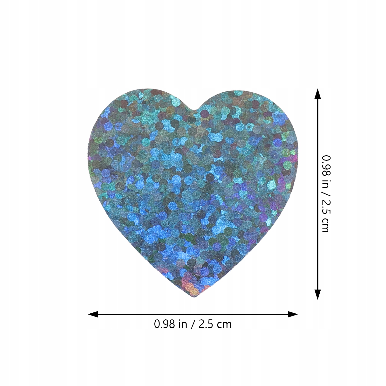 Star Heart Sticker Etykietowanie naklejek 3 rolki Marka inna