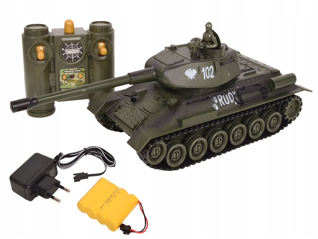 

Czołg rudy 102 sterowany zdalnie duży t-34 strzela