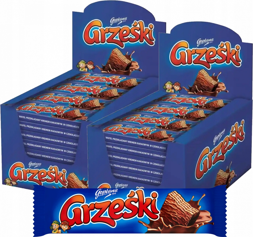 Wafel Grześki w czekoladzie 36 g x72