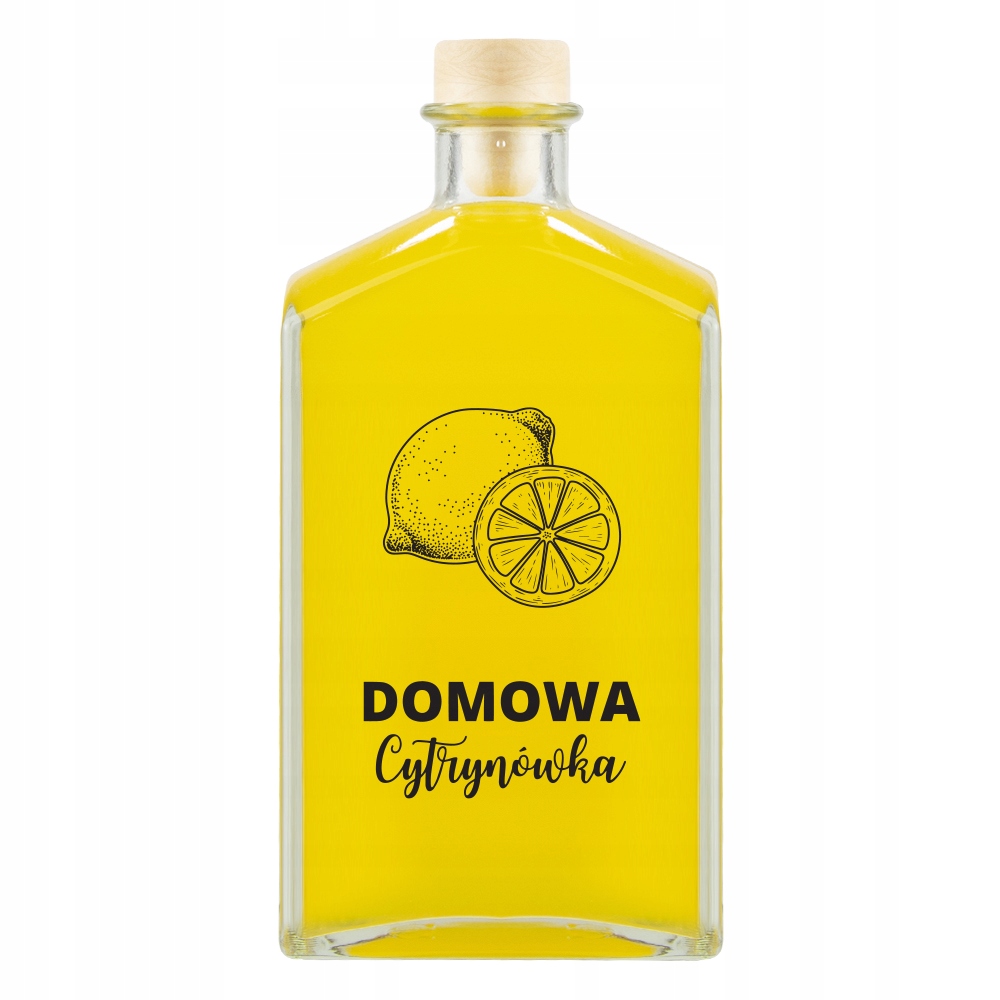 

Butelka Brandy 500ML nadruk Domowa Cytrynówka