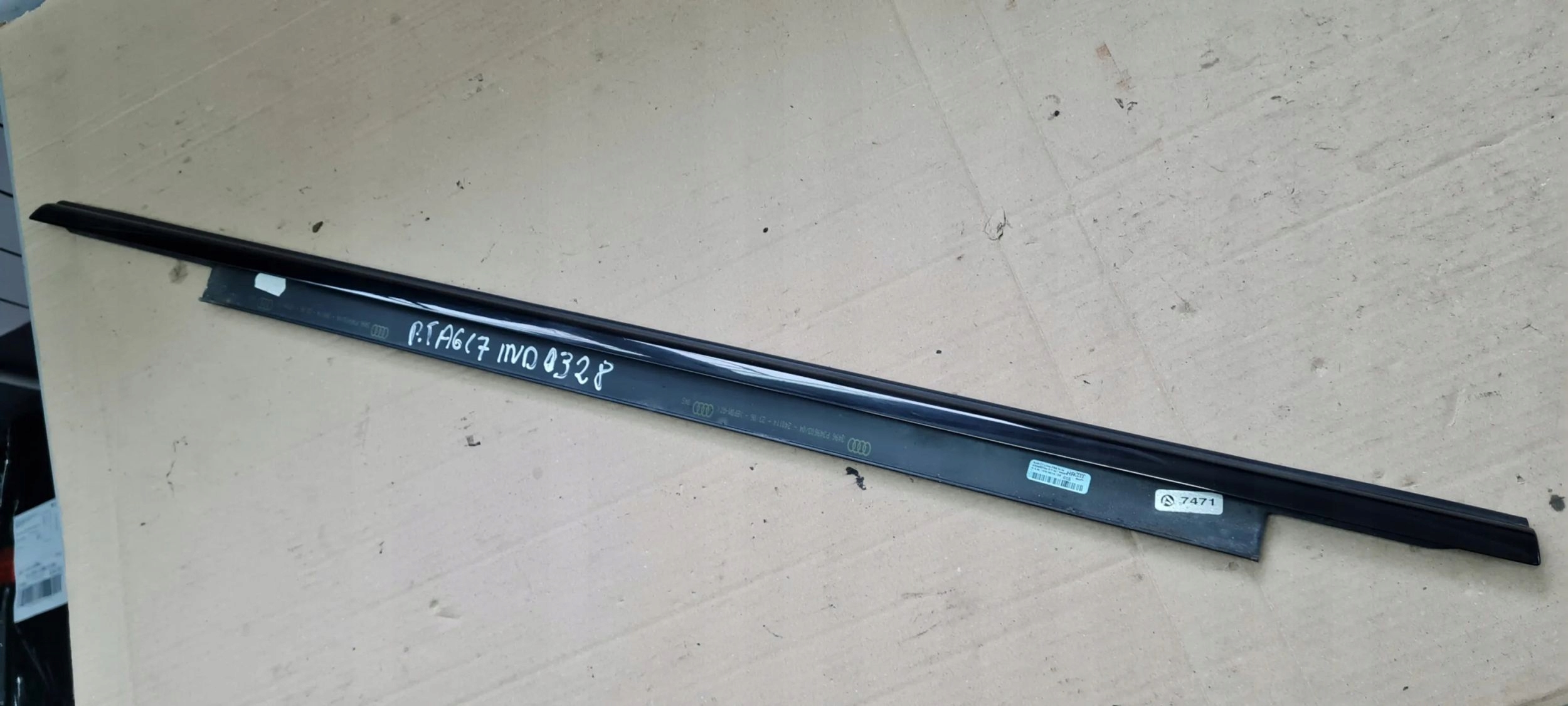 A6 C7 4G moulding dust right rear part SLINE black BLACK 4G0853764A