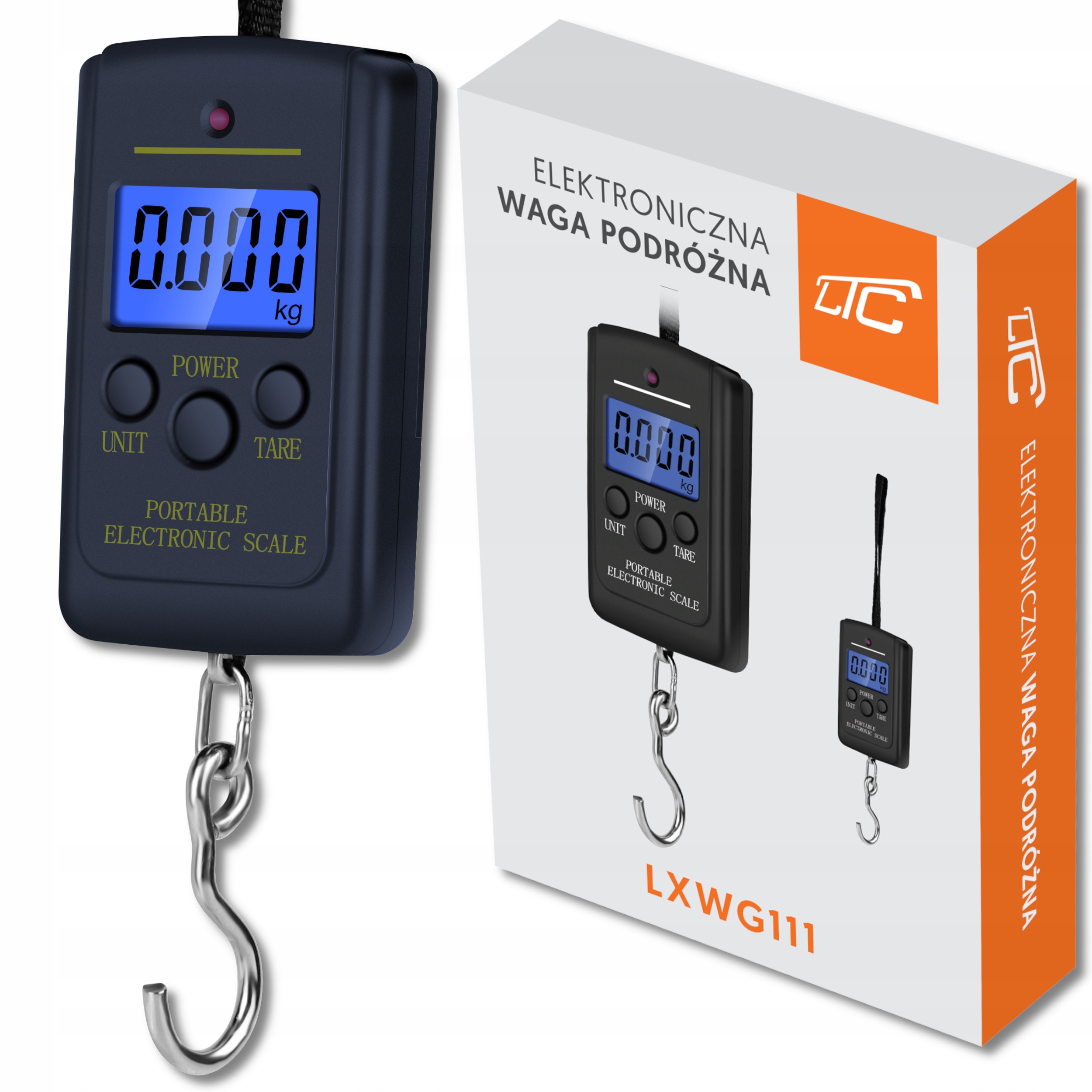 

Waga LCD Podróżna Bagażowa Wędkarska Do 40 Kg