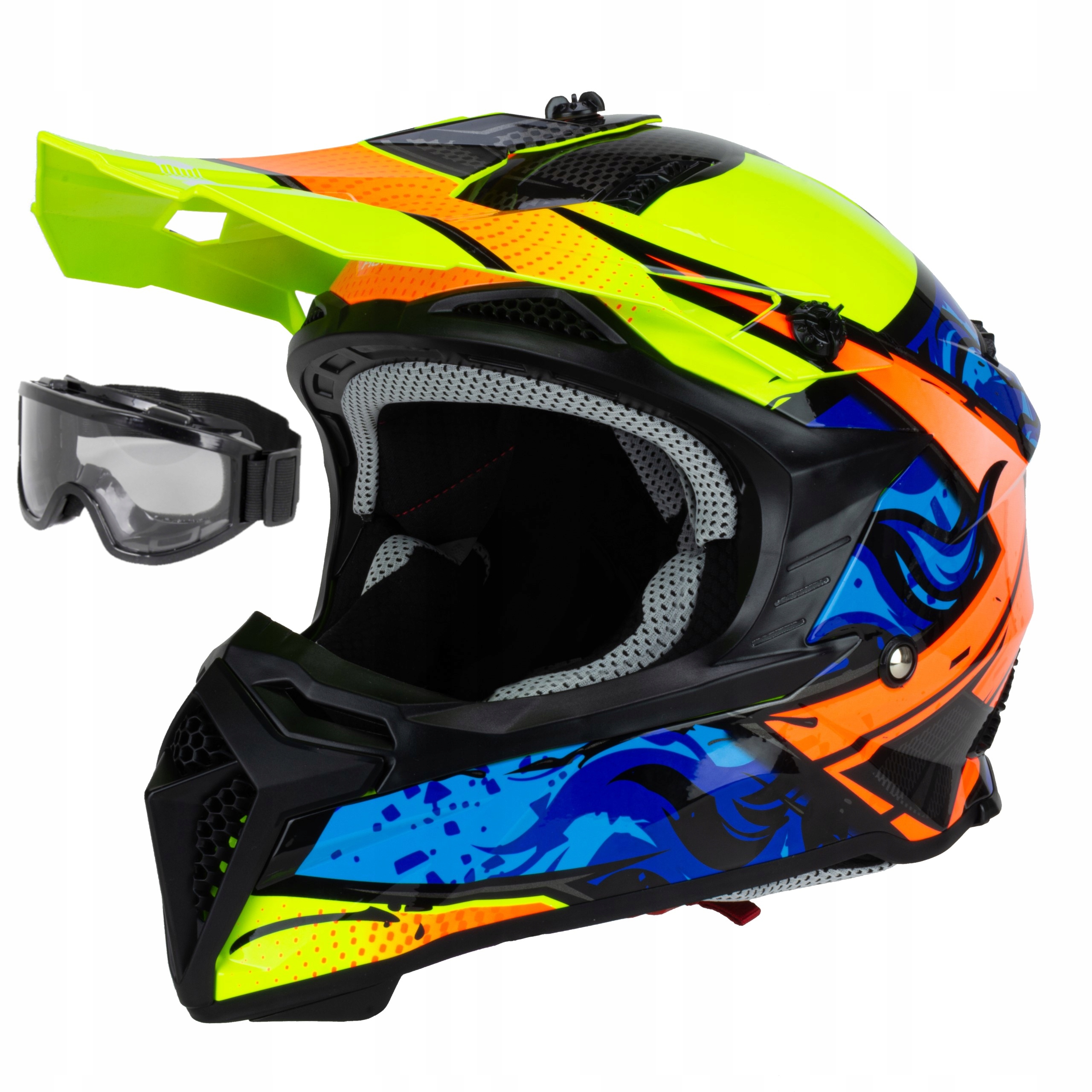 

Horn Kask Motocyklowy H304 Cross Quad Gogle L