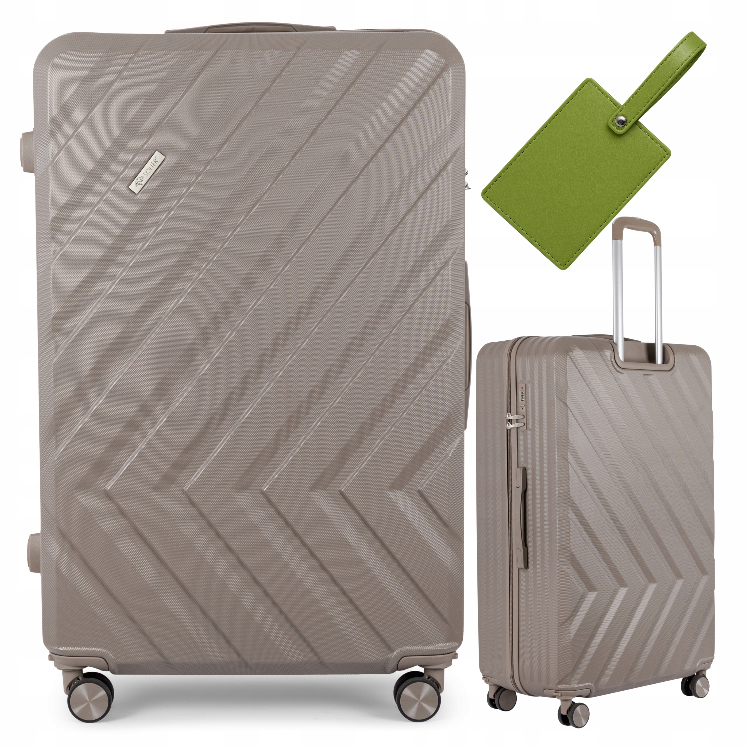 Velký kufr na kolečkách, cestovní zavazadlo XXL 32'' Abs Dárek Barvy Solier