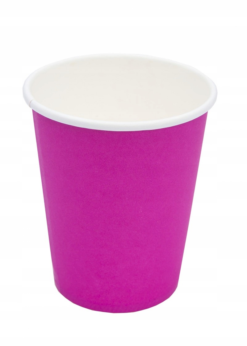 

Kubki Papierowe Różowe Kawa Herbata 50szt 250ml