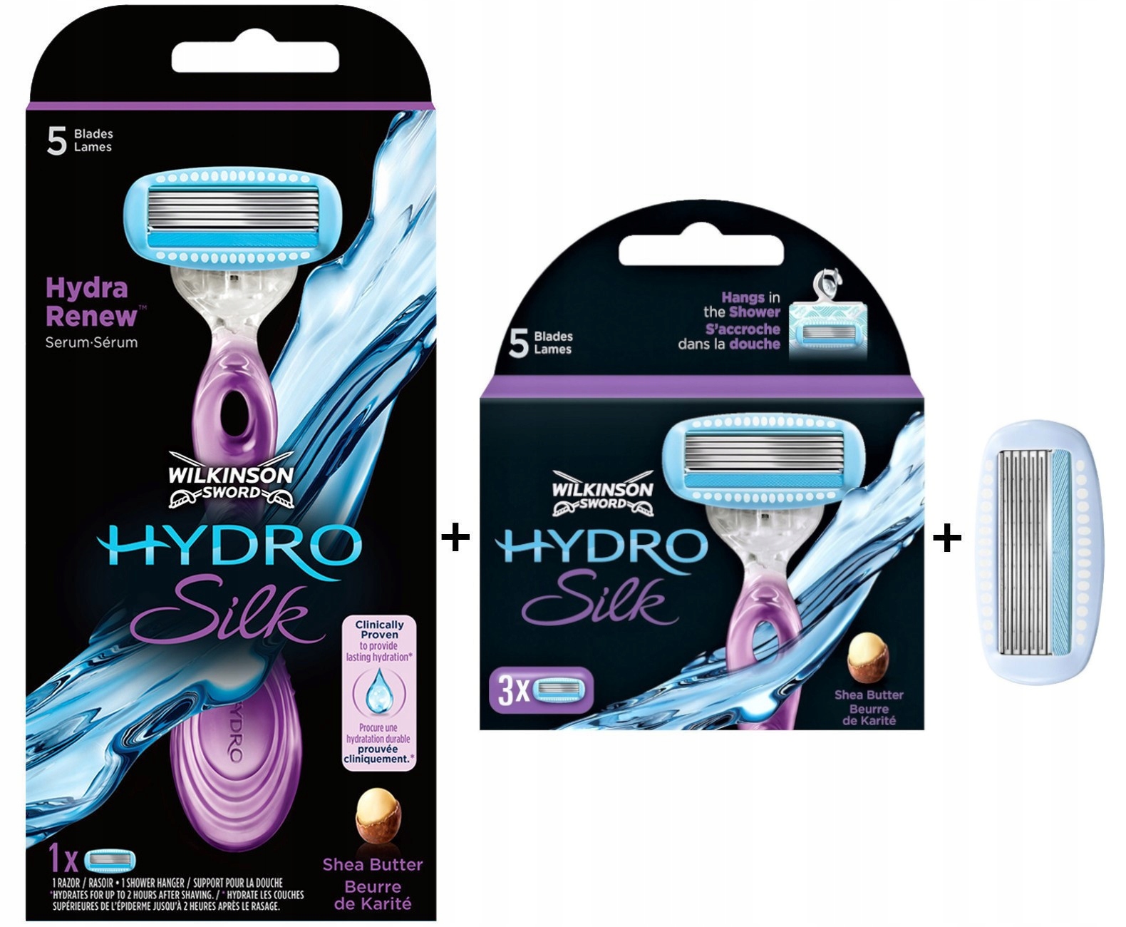 

Zestaw Wilkinson Hydro Silk 5x Wkłady Rączka