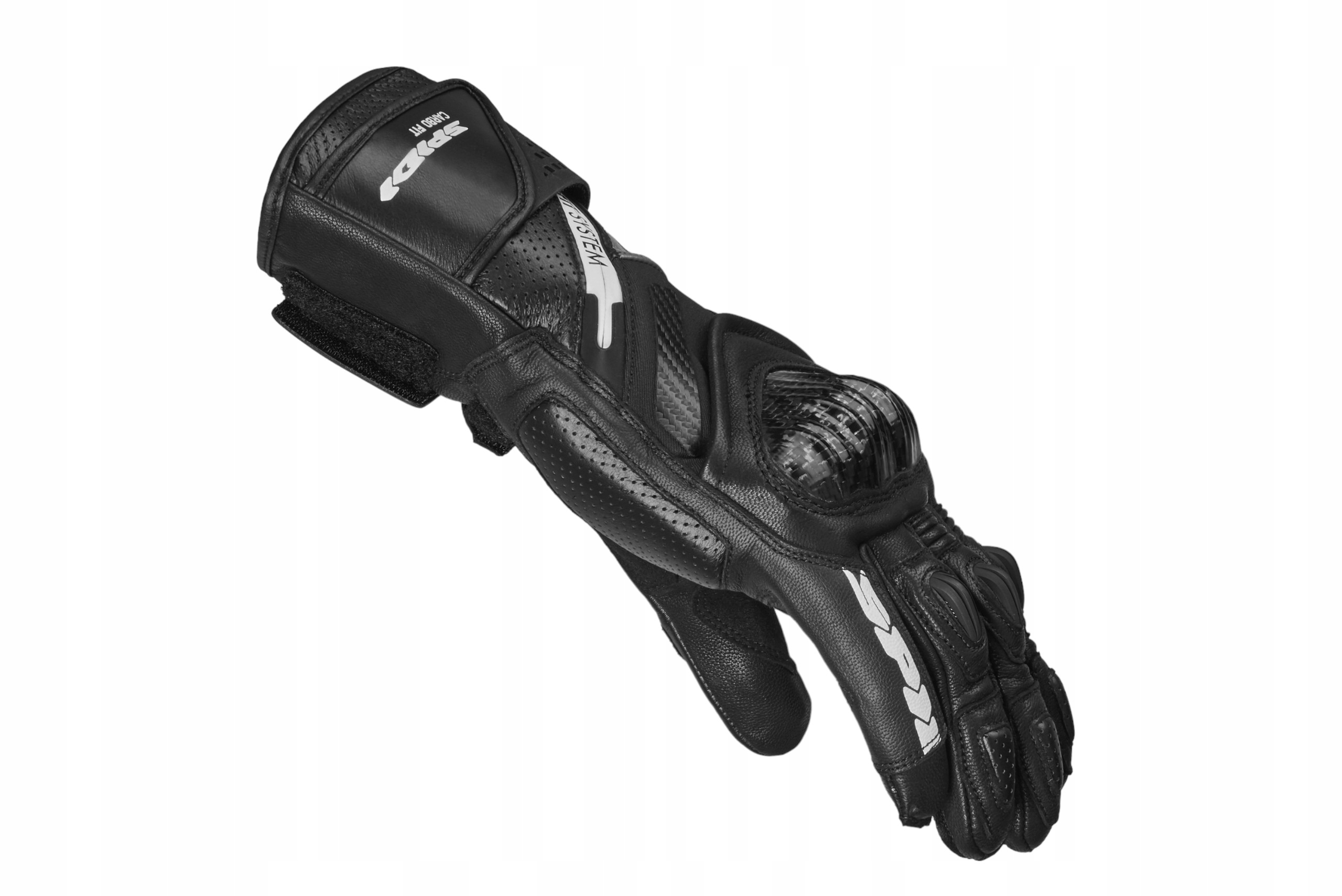 Rękawice motocyklowe Spidi Carbo Fit czarne S Kolor czarny