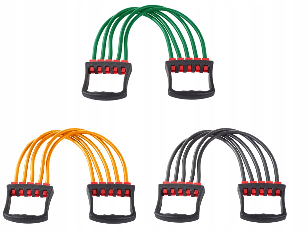 EKSPANDER DO ĆWICZEŃ 5 GUM OPOROWYCH FITNESS Liczba naciągów 5