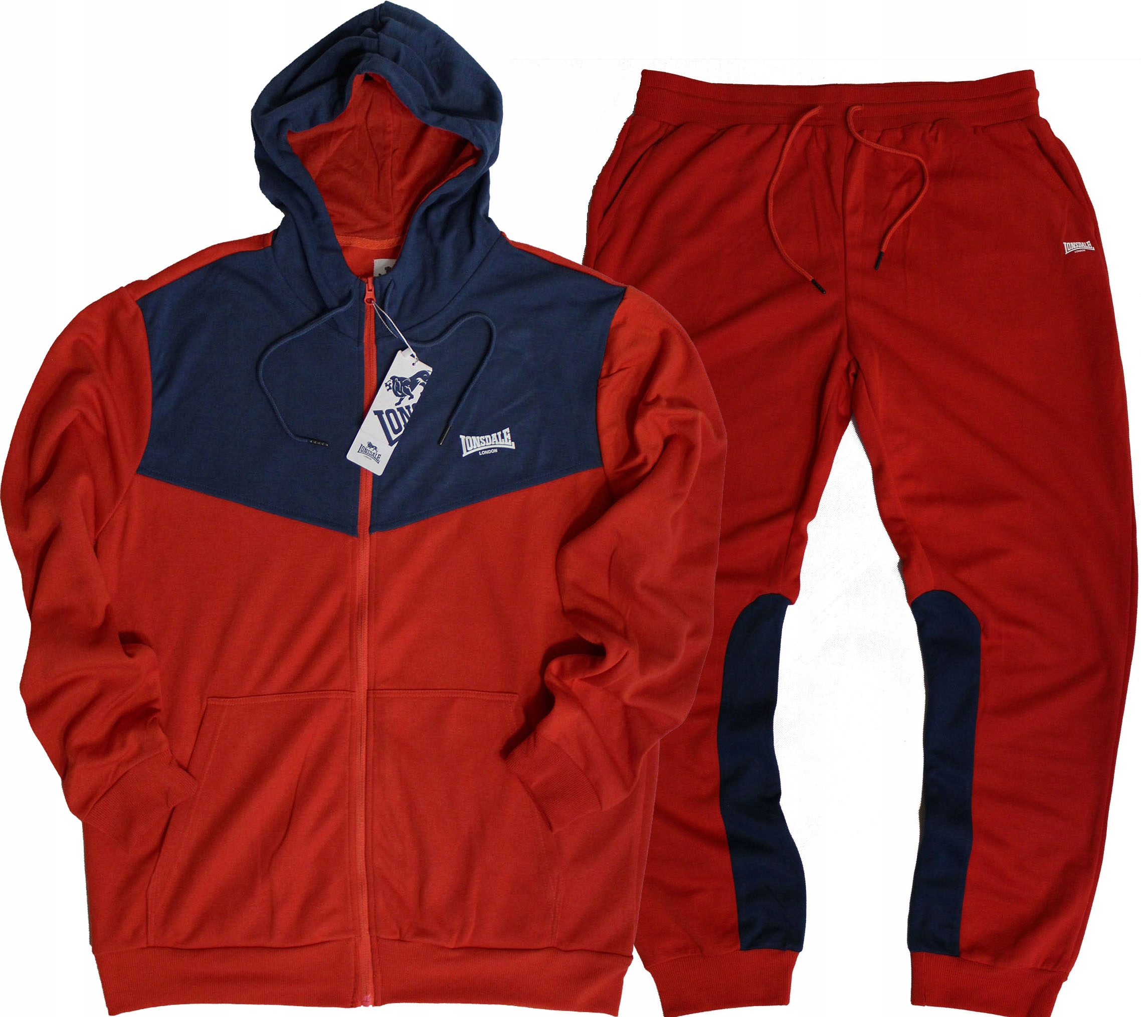 Dres Lonsdale komplet bluza spodnie Bawełniany Duży rozmiar 4XL XXXXL