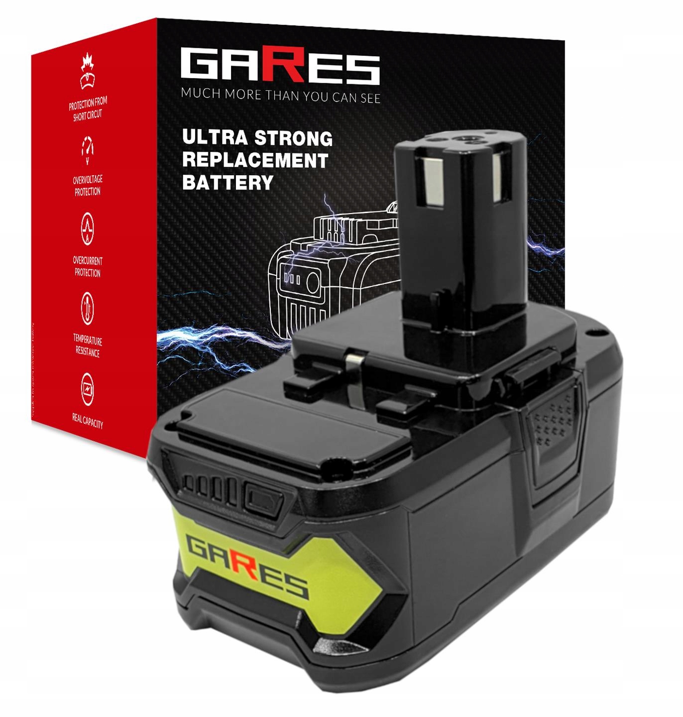 Baterie Akumulátor pro Ryobi P102 P104 RLM18C34H25 R18DDP CRH1801M 18V 5,2Ah