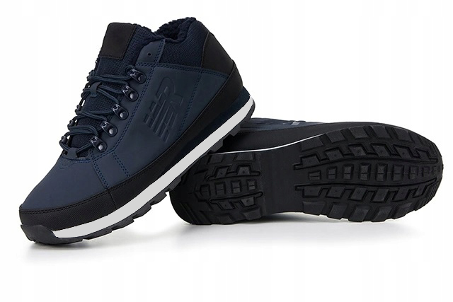 BUTY ZIMOWE DAMSKIE SPORTOWE OCIEPLANE ŚNIEGOWCE TRAPERY NAVY Marka inna