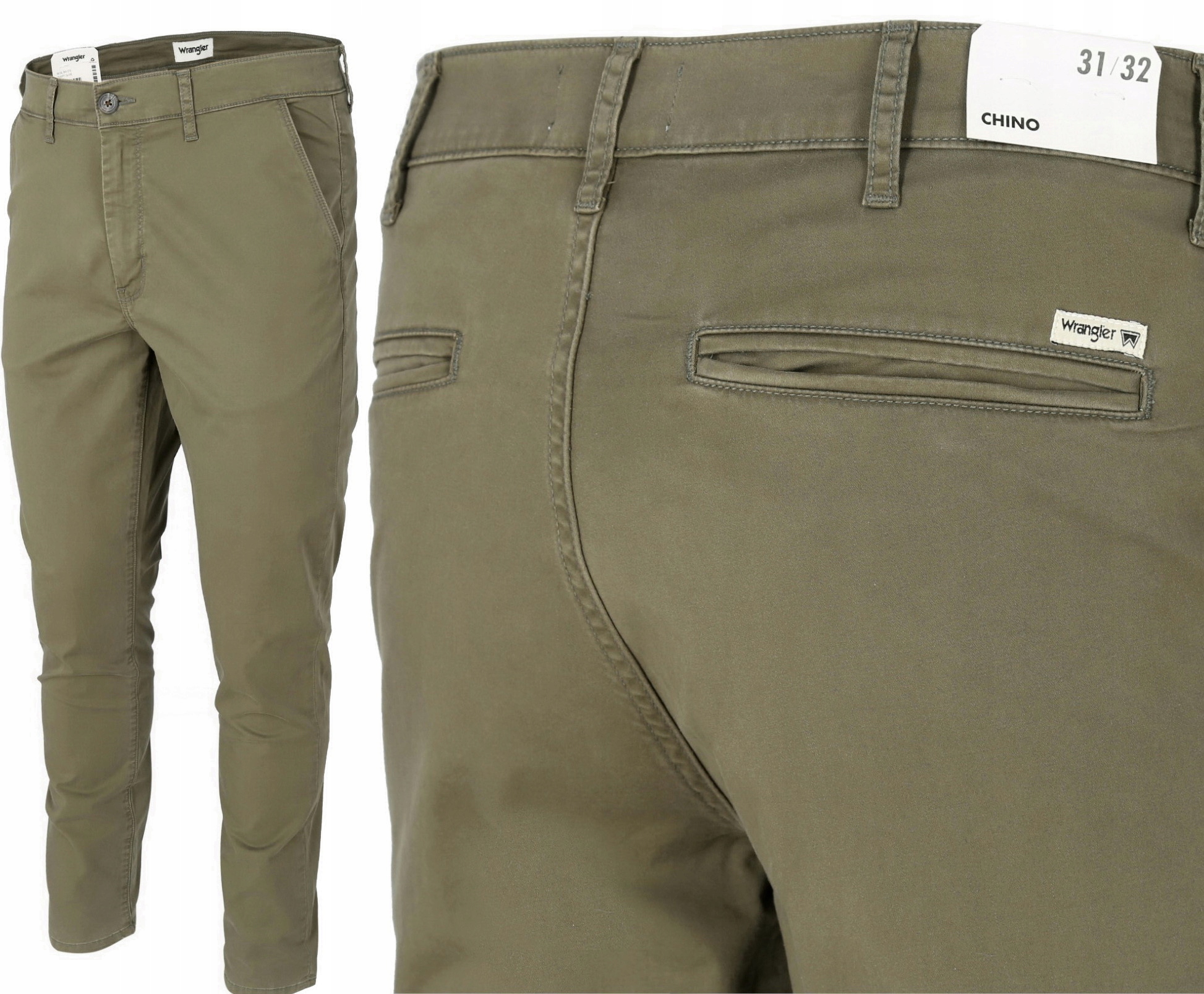 

Wrangler Chino Spodnie Męskie Materiałowe W31 L32