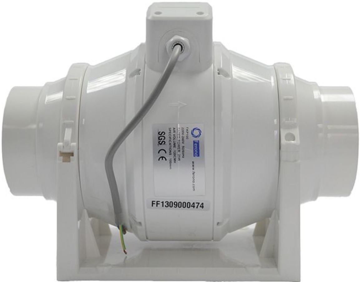 Ventilátor prívodný kanálový Ferono FKP100dDvojrýchlostný 198 m³/h 230 V