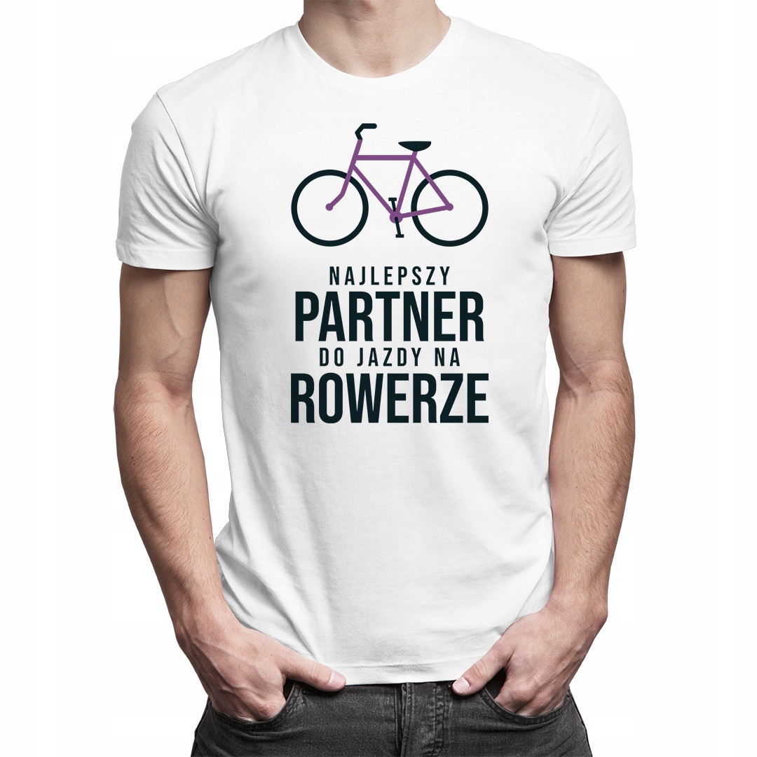 

Koszulka z super nadrukiem dla partnera na rower