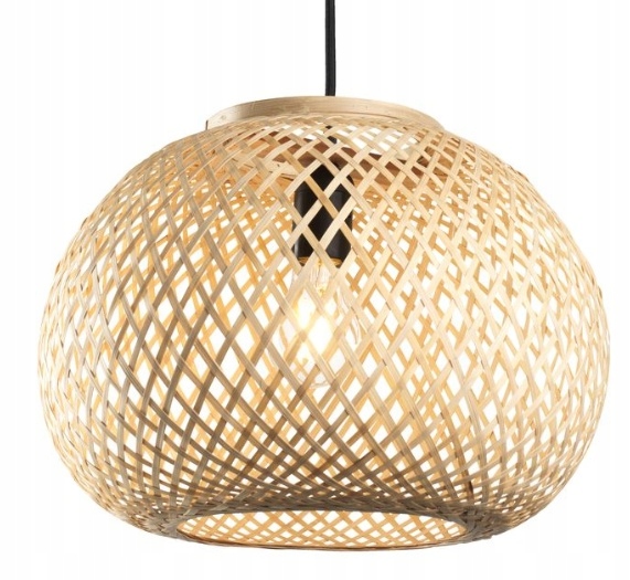 

Lampa stylowa wisząca żyrandol bambusowa boho