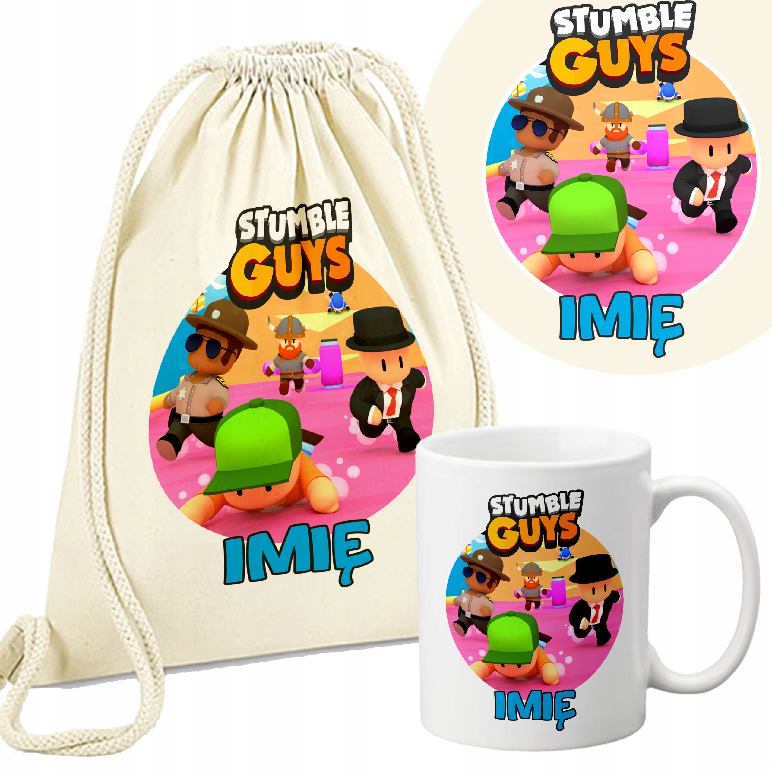 

Personalizowany Worek Kubek Stumble Guys