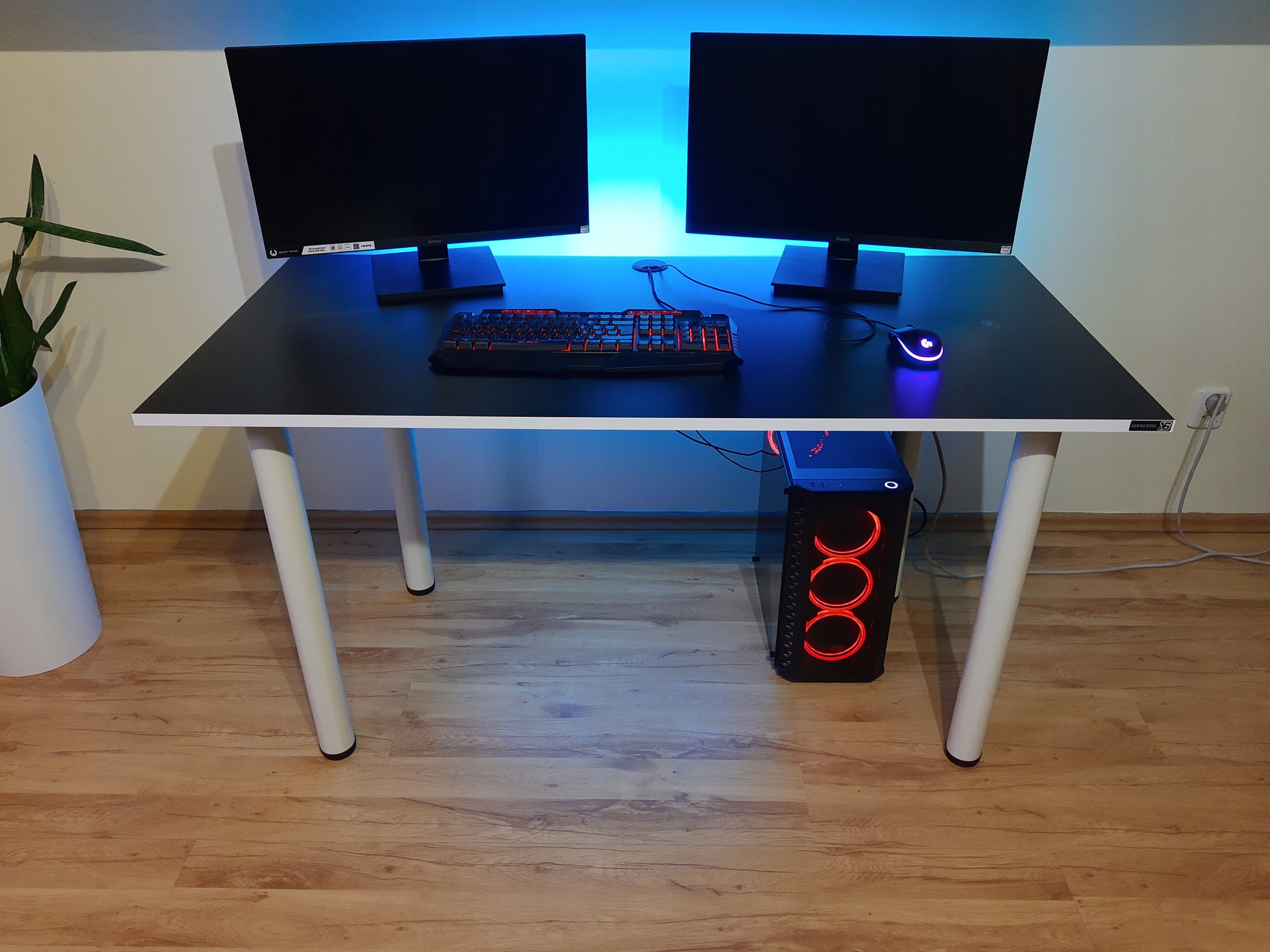 BIURKO GAMINGOWE RGB LED 120x60 Marka inna