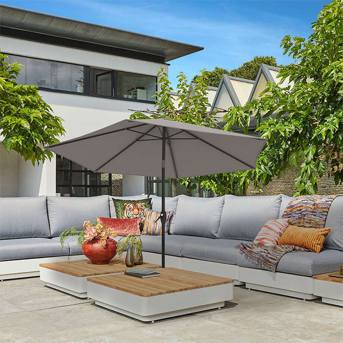 PARASOL Ogrodowy Łamany KORBA 270cm + POKROWIEC Producent LifeGoods