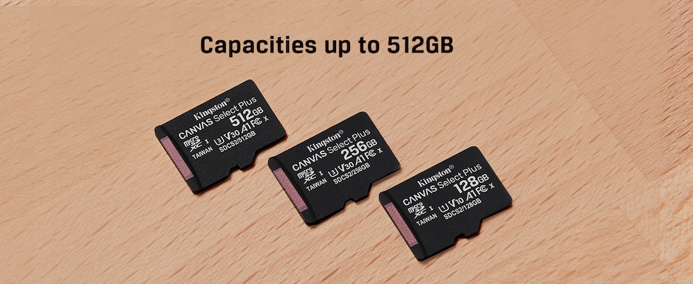 Kingston Micro SDXC 128GB Canvas Select Plus 100 MB/s Micro SD Pojemność karty 128 GB