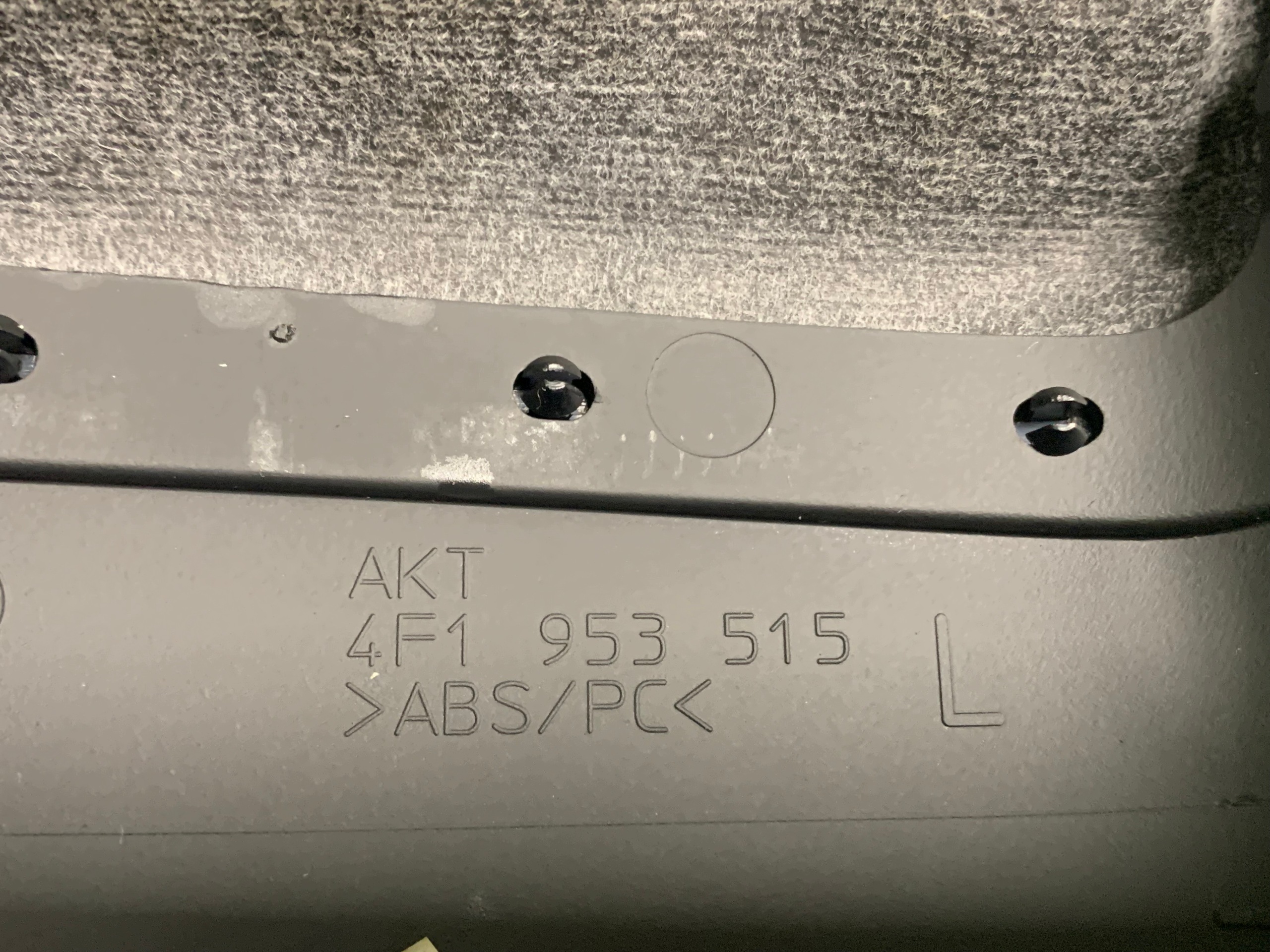 cover upper steering wheel AUDI RS6 S6 A6 C6 4F1953515L