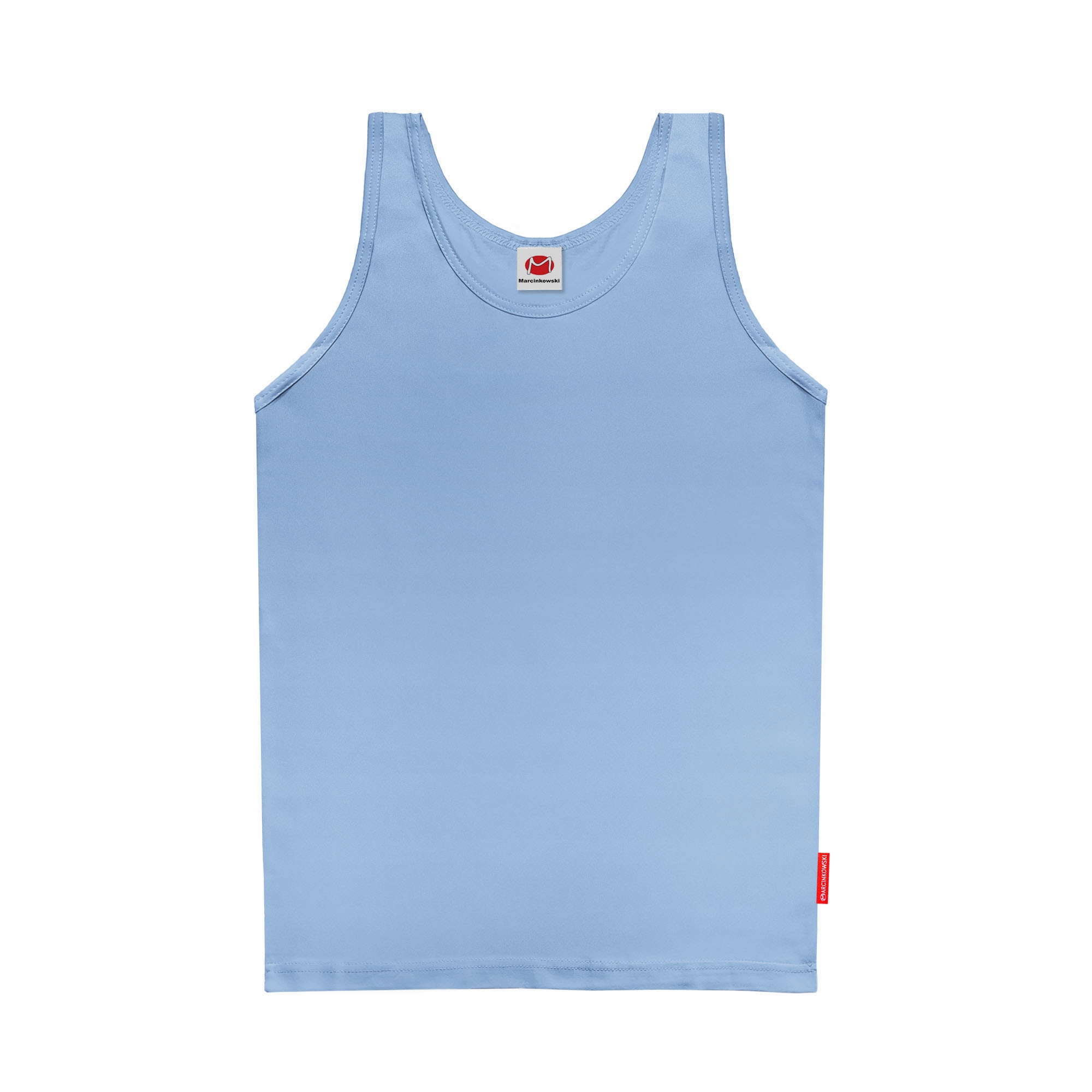 PODKOSZULEK MĘSKI BAWEŁNIANY NIEBIESKI TANK TOP PODKOSZULKA NA RAMIĄCZKA L