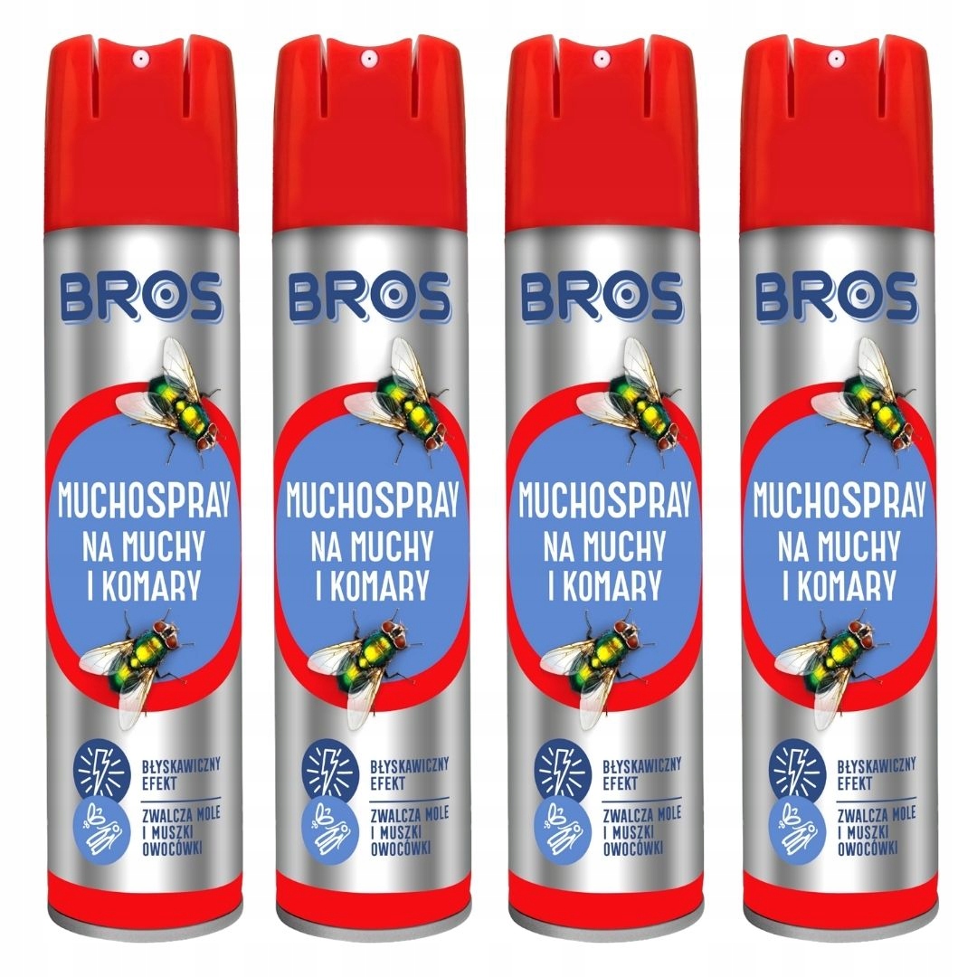 

Spray Na Muchy Komary Owady Bros 400ml Duży Pakiet