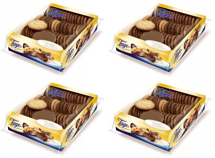 Levně 4 x 1 kg Tago Ovesné sušenky s čokoládou