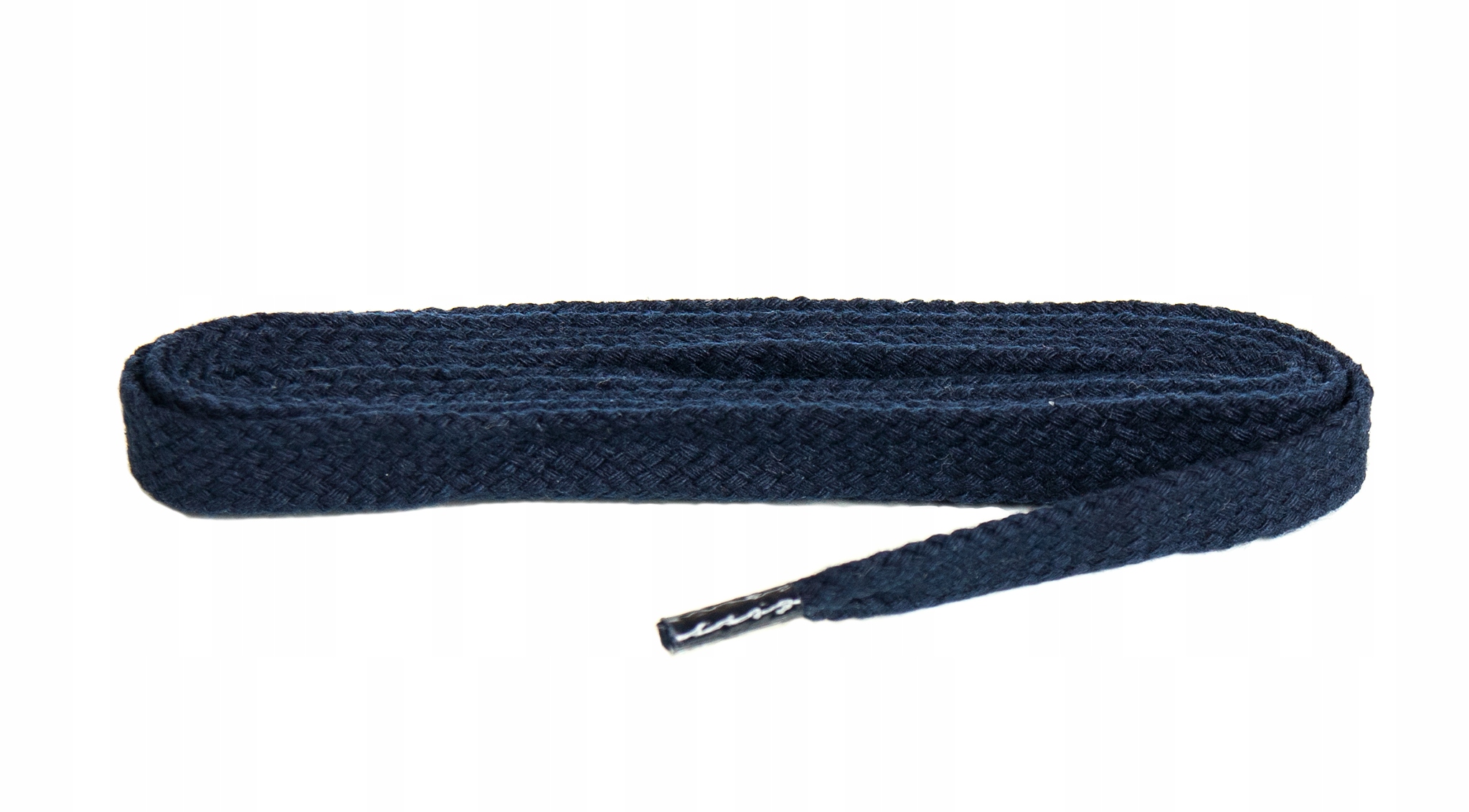Шнурки хлопчатобумажные плоские 120 см военно-морской синий