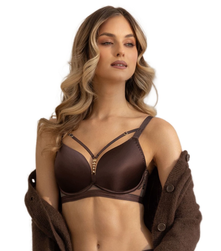 Krisline Push-up Podprsenka Frappe Čokoláda Brassiere Class 80C