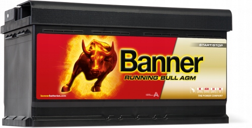 Batt. AGM Banner Start & Stop Running Bull 58001 12V-80Ah 800A (+)d