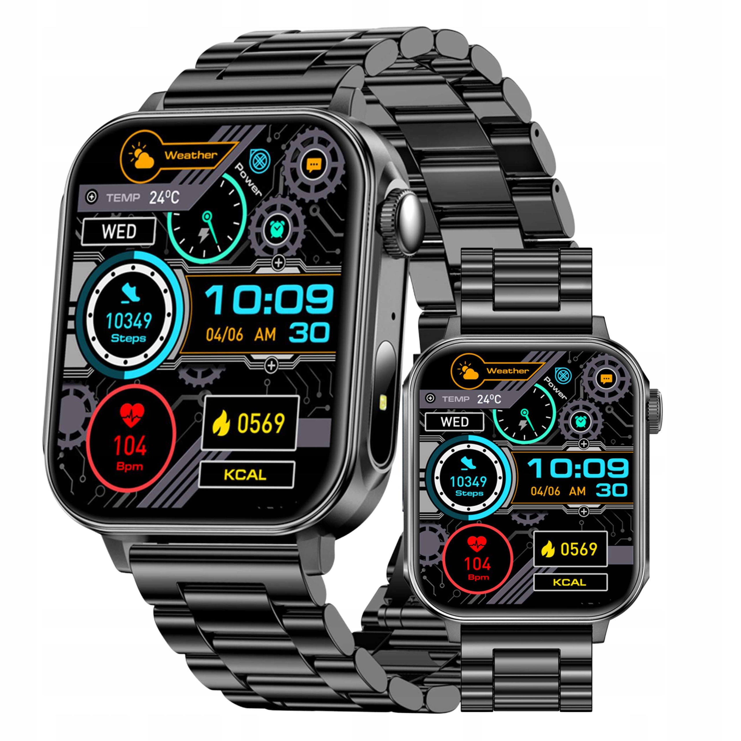 Chytré Hodinky Colmi P80 černé 1.83" Hd hovory Bt IP67 náramek