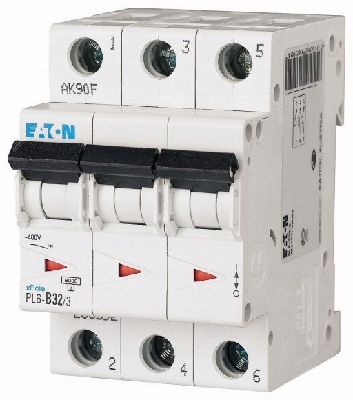 

Wyłącznik nadprądowy 3P D 32A 6kA Ac PL6-D32/3