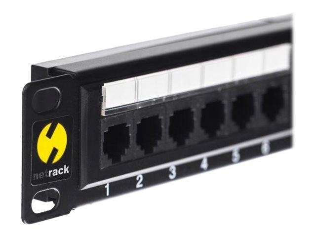 Netrack 104-05 Netrack patch panel 19 24-porty kat. 5e Utp, z półką