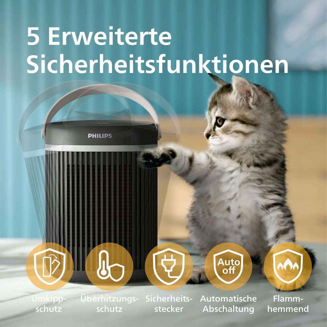 PHILIPS 3000 Series Energooszczędny Grzejnik Wentylatorowy 2000W Eco AI — miniatura 7