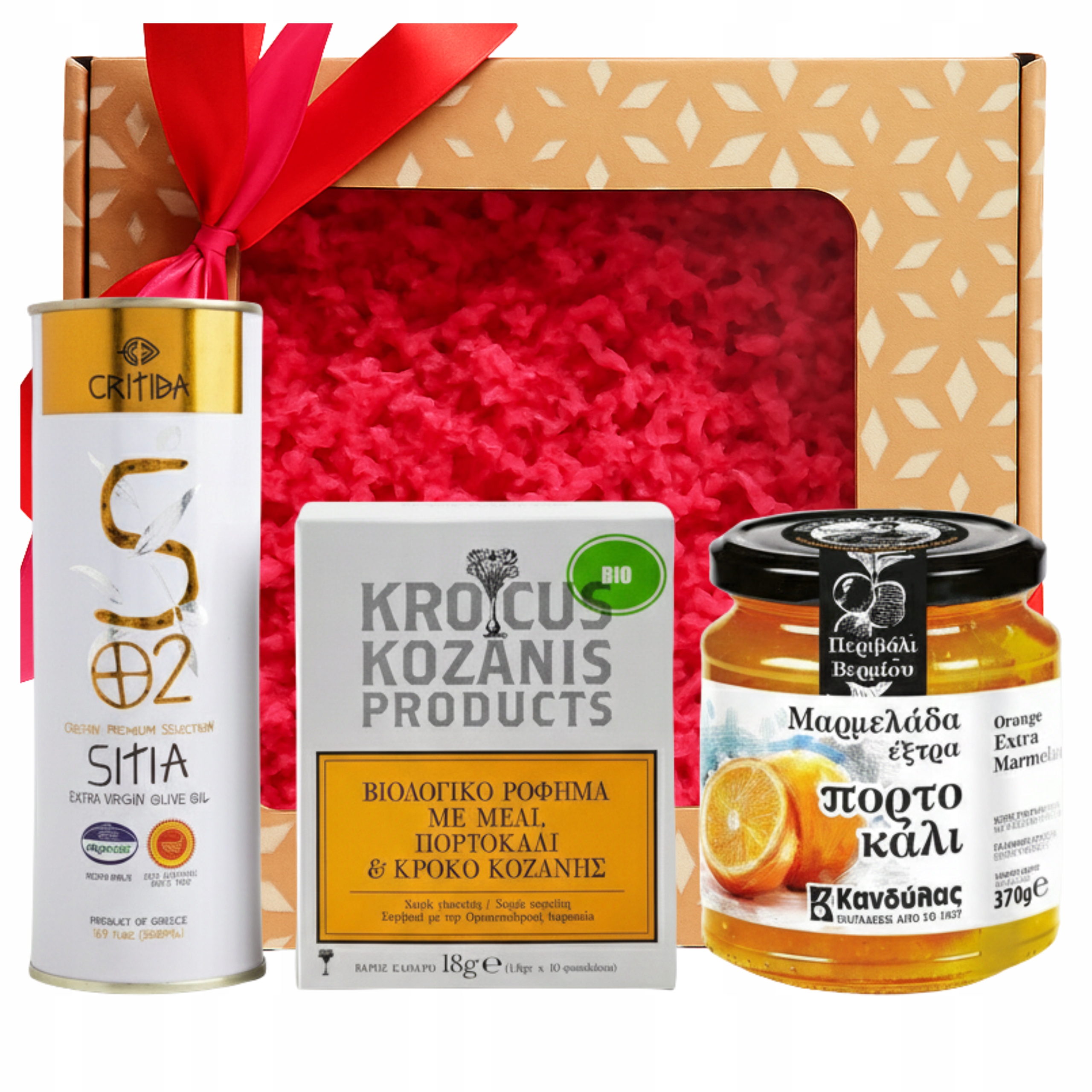 Levně Dárek Dárková Sada Olivový Džem Čaj Z Řecka