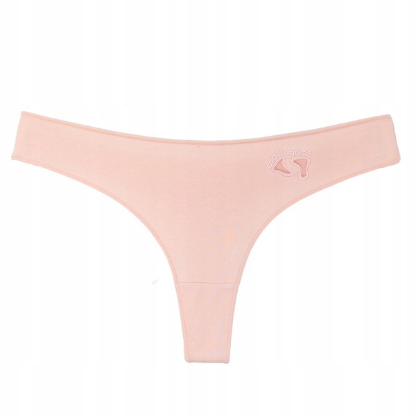 

3329 L.pink Różowe Bawełniane Stringi S/m 37