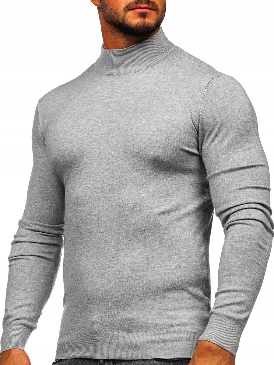 

Półgolf Męski Golf Basic Szary YY05 DENLEY_2XL