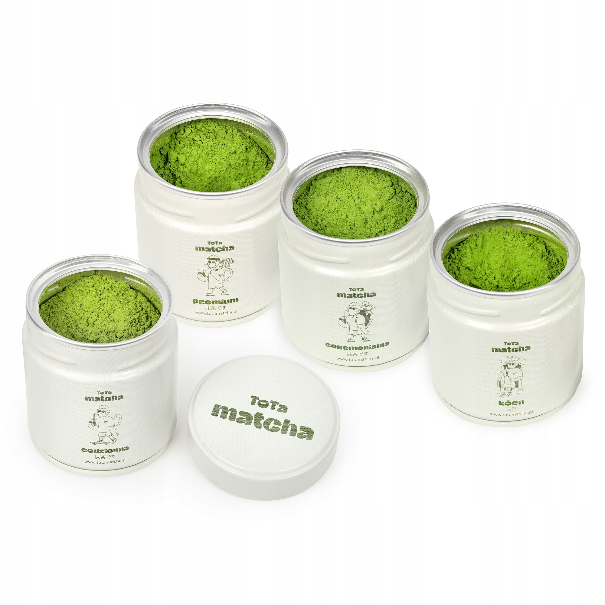 Zestaw 4 Japońskich match 30g ToTa Matcha