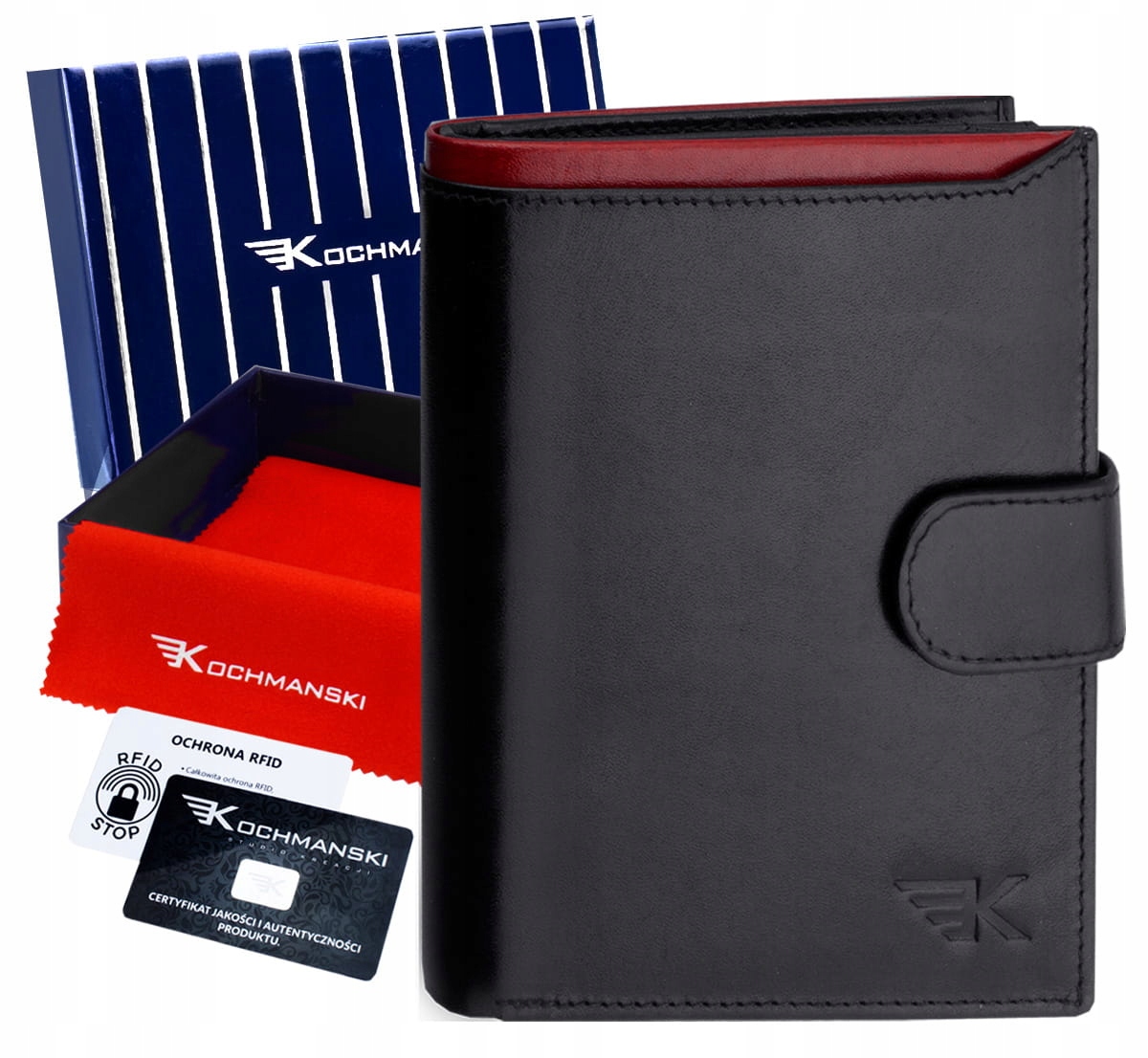

Kochmanski skórzany portfel męski Premium Rfid