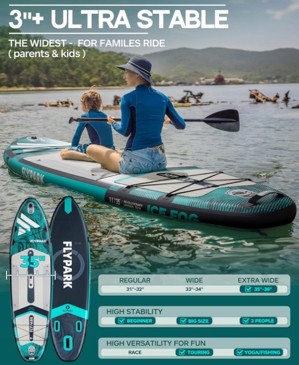 DESKA SUP DO PŁYWANIA 335 cm POMPOWANA DMUCHANA STAND UP PADDLE Z WIOSŁEM Marka inna