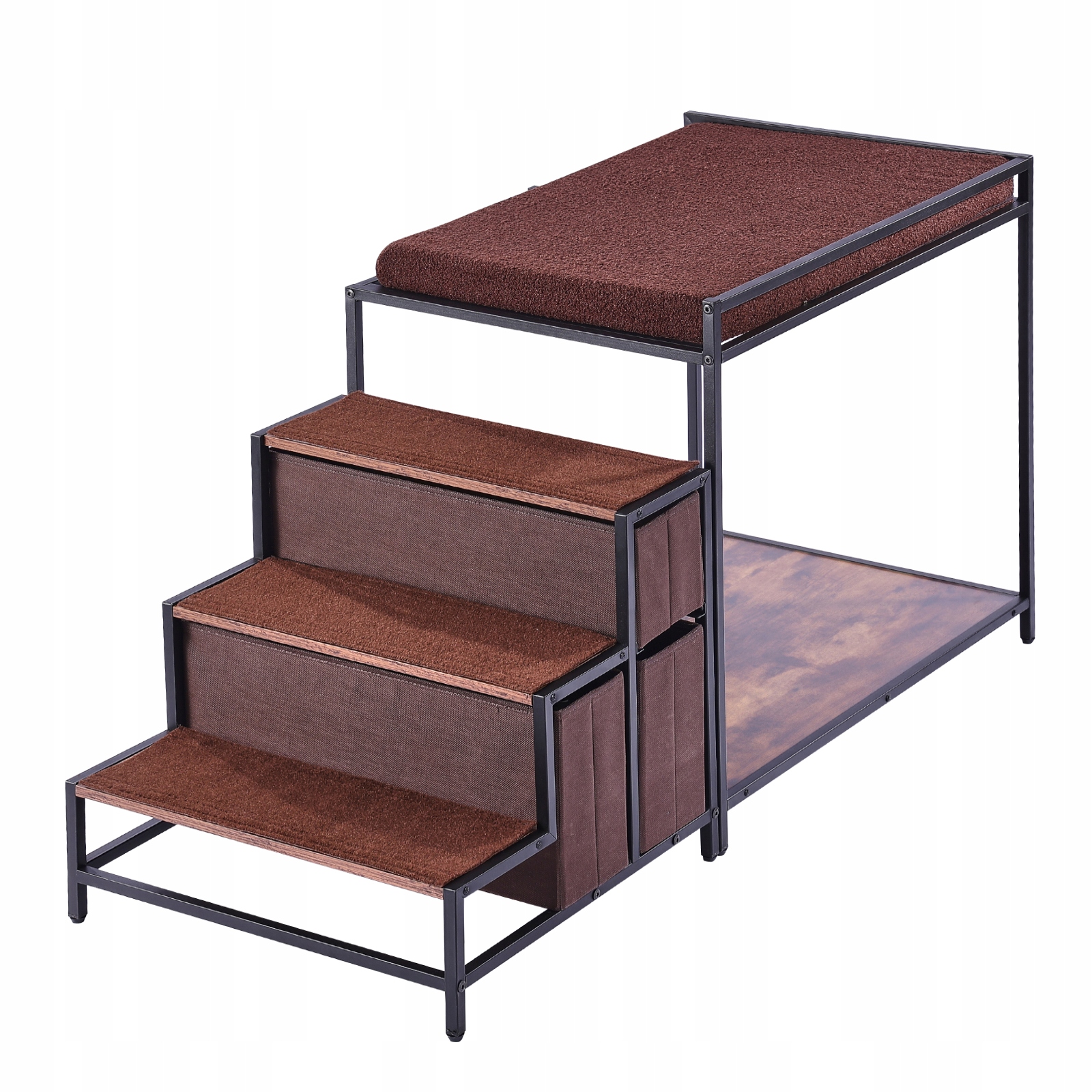 Levně Schůdky pro psa 124,5x50x66CM Dvouvrstvé 3 Zásuvky pro Uložení