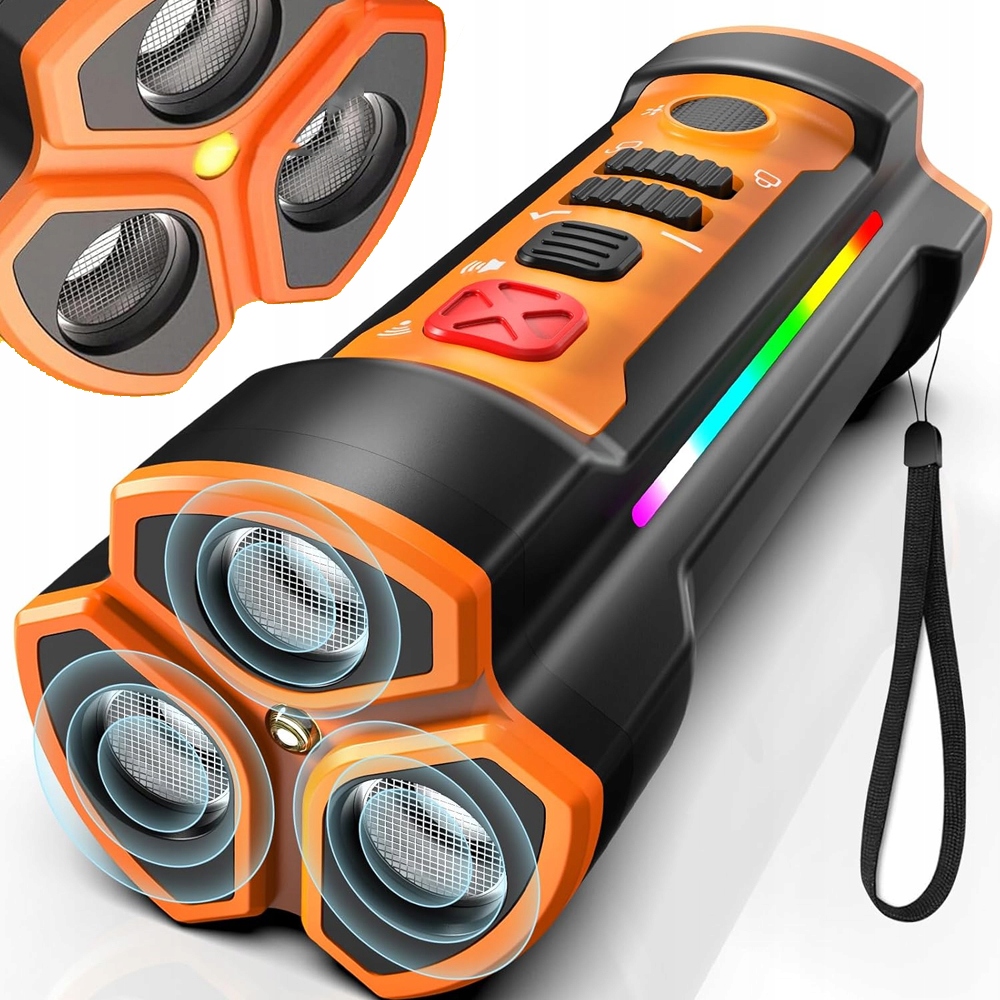 Levně Protištěkací Zařízení S Led Svítilnou, Ultrazvukový Odpuzovač Psů