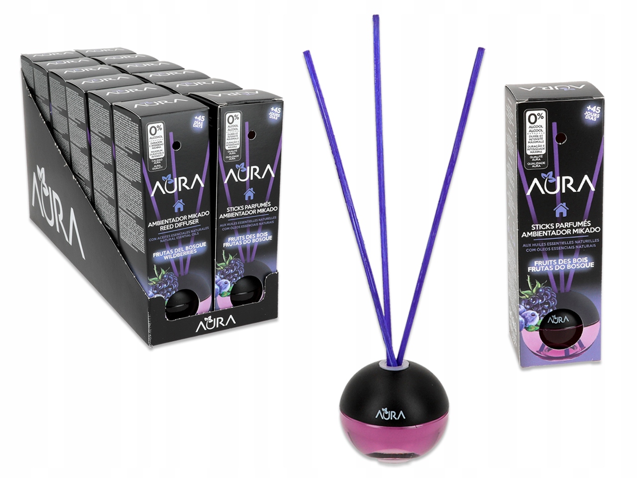 Komplet 12 difuzérov Lesné ovocie