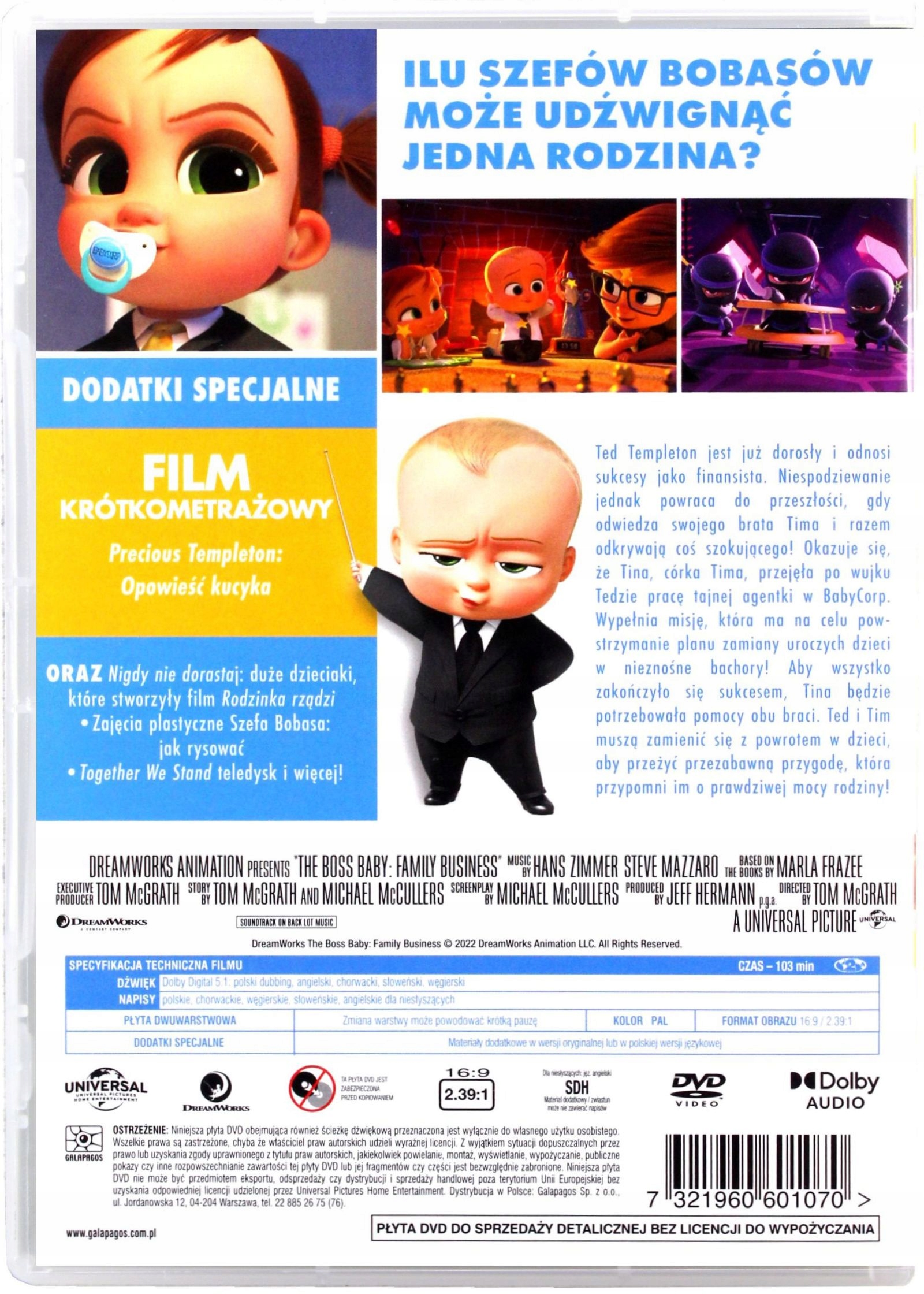 RODZINKA RZĄDZI (DVD) Stan opakowania oryginalne